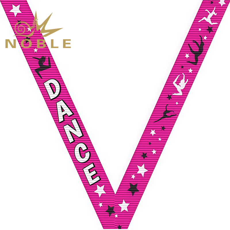 New Arrival Sport Champion Torch Neck Ribbon with Clips Decorative Satin Gift Ribbon for Competition Medals Image 4