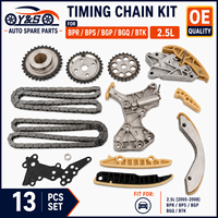 طقم جنزير توقيت جديد مع مشدات ومرشحات وحشوات VVT يناسب محركات 2.5 لتر L5 BPR BPS BGP BGQ BTK EA855 قطع غيار بديلة أصلية