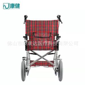 Fauteuil roulant pliable en alliage d'aluminium Kangjian, léger, manuel, avec frein en U, pour personnes âgées et handicapées - Product Image 2