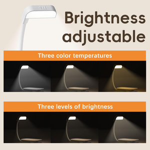 Nouvelle lampe de lecture LED rechargeable 2026, 3 modes de couleur, à clipser, protection oculaire pour enfants et adultes, pour chevet, étude et voyage - Product Image 4