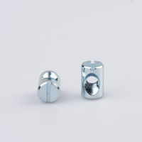 Écrous cylindriques fendus M4 M6 M8 en acier au carbone, alliage de zinc, plaqués zinc, haute précision, sur mesure
