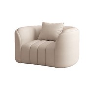 Juego de Sofás Minimalistas para Sala de Estar de Hotel, Estilo Nórdico, para Recepción de Casa de Huéspedes, con Sillón y Mesa de Centro