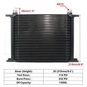 Radiateur <span class=keywords><strong>Refroidisseur</strong></span> <span class=keywords><strong>d</strong></span>'<span class=keywords><strong>Huile</strong></span> AN10 en Aluminium pour Moteur Britannique Universel à Plaques Superposées 7/10/13/16/19/25/30 Rangées, <span class=keywords><strong>Refroidisseur</strong></span> <span class=keywords><strong>d</strong></span>'<span class=keywords><strong>Huile</strong></span> de Transmission - Product Image 5