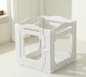 2026 Tavşan Kafesi İç ve Dış Mekan Taşınabilir Şeffaf Kulübe Düğme Kapatmalı Sağlam Evcil Hayvan Oyun Parkı Tavşan Çiti - Product Image 3