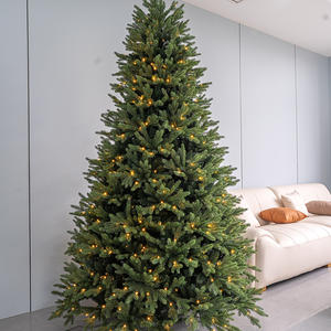 Arbre de Noël Pe pré-éclairé commercial extérieur auto-assemblé de branche à vendre - Product Image 3