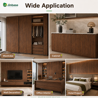 Panneau MDF mélaminé grain de bois E0 moderne de qualité supérieure pour meubles et décoration intérieure