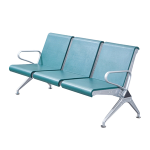 Chaise d'attente en cuir PU et acier, 1, 2, 3, 4, 5 places, vente directe usine Foshan, pour aéroport, hôpital, banque, clinique, bureau, usage médical - Product Image 3