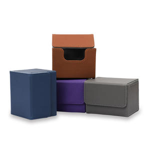 Kotak penyimpanan kartu bermain kulit PU terlaris kotak kartu dek untuk koleksi permainan - Product Image 3