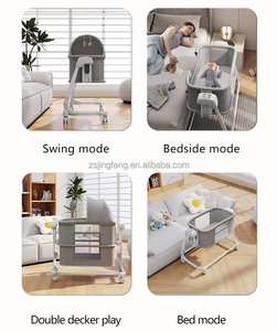 Smart Baby <span class=keywords><strong>culla</strong></span> comodino Co-dormiente telecomando pieghevole elettrico bambino <span class=keywords><strong>culla</strong></span> a dondolo intelligente <span class=keywords><strong>culla</strong></span> con musica - Product Image 5