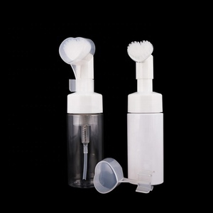Wholesale Factory Direct Cosmetic Facial Foaming Cleanser Bottles Empty <strong>Facewash</strong> Bottle With Silicon <strong>Brush</strong> Foam Pump Bottles - Product Image 4