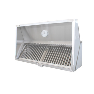 Campana Extractora Comercial de Acero Inoxidable con Ventilador, Purificador de Humo Integrado Anti-Succión para Cocinas de Restaurantes Pequeños - Product Image 1