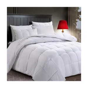 Factory manufacturer luxury Winter season White Down Quilted custom king size comforter sets