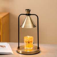 Nouvel Arrivage Lampe Chauffante Électrique à LED Dimmable en Métal Vintage, Réglable par le Haut, pour Fondre la Cire et Chauffer les Bougies, Prise US
