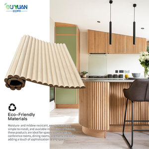 Paneles Acústicos <span class=keywords><strong>de</strong></span> Pared <span class=keywords><strong>de</strong></span> PVC con Chapa <span class=keywords><strong>de</strong></span> Madera MDF, Diseño Ecológico Insonorizante para Sala <span class=keywords><strong>de</strong></span> Estar y Dormitorio, Color Personalizado - Product Image 2