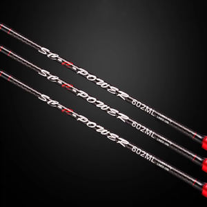 قصبة صيد OEM جديدة M Power بأطوال 1.68م، 1.8م، 2.1م، 2.4م، مصنوعة من ألياف الكربون، مكونة من قسمين، مناسبة لصيد الأسماك بطريقة السبيننج و الصيد من الشاطئ (Surf) و الكاستينج، بقوة M/L/MH - Product Image 2