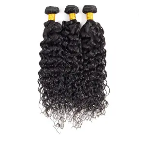 super grade natural color Remy Human Hair Weave Bundles ,black color Human Hair weft extension