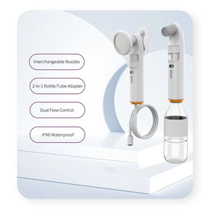 ปืนฉีดน้ำทำความสะอาดส่วนบุคคลโถสุขภัณฑ์แบบพกพาพร้อมหัวฝักบัว<span class=keywords><strong>2</strong></span>หัวสำหรับตั้งแคมป์ - Product Image 5