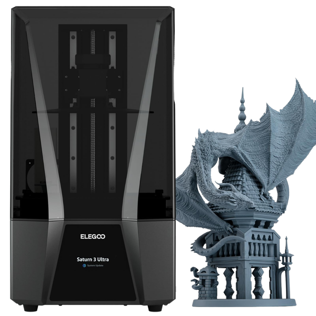 For Saturn 4 Ultra MSLA 16K Automatic New 3D Printer Desktop Resin with 10-Inch Monochrome LCD and 10-Inch Printing Size