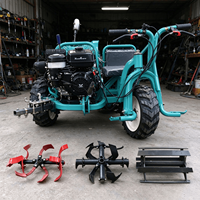 Mini motoculteur rotatif diesel/essence autoporté pour désherbage des terres agricoles