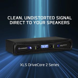 เครื่องขยายเสียง Crown XLS1002 2 แชนแนล คลาส <span class=keywords><strong>D</strong></span> ระดับมืออาชีพ พร้อม DSP, ฟิลเตอร์แบนด์พาส, ตัวจำกัดสัญญาณพีค, ช่องต่อ XLR/RCA - Product Image 6