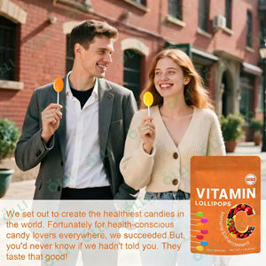 OLLI Sucettes à la vitamine C personnalisées pour adultes, compléments alimentaires en vrac, pur naturel, marque privée, certifié biologique, OEM - Product Image 2