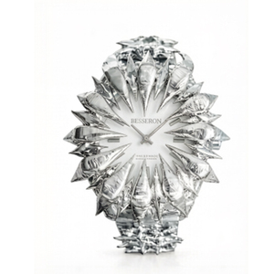 นาฬิกาควอตซ์สแตนเลสสตีลอะลาบาสเตอร์ขายส่งสำหรับผู้ชาย นาฬิกาแบบเข็มอะนาล็อก นาฬิกาอะลาบาสเตอร์สไตล์กอธแบบมีหนามแหลม - Product Image 4