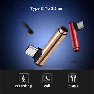 Xput محول <span class=keywords><strong>90</strong></span> درجة USB C نوع C إلى 35 مللي متر جاك 3.5 مللي متر محول الصوت نوع C محول الصوت ل سماعات - Product Image 2