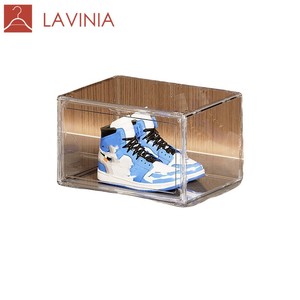 Lavinia Transparent Shoe <strong>Box</strong> Thickened Shoes Organizers Plastic Fold Dustproof <strong>Storage</strong> <strong>Box</strong> <strong>Stackable</strong> Various Styles - Product Image 1