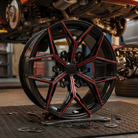 Rines Personalizados Forjados WHEELCRAFT de 18 y 20 Pulgadas, Diseño Cóncavo, Aluminio A356.2 con Recubrimiento de Zinc, Juego de Rines de Repuesto para Auto