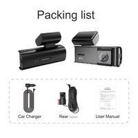 Nouvelle production BMAX BA24-1 Caméra embarquée 4K GPS Vision nocturne Enregistrement en boucle WIFI Ultra grand angle Mini caméra Ajustement universel APP