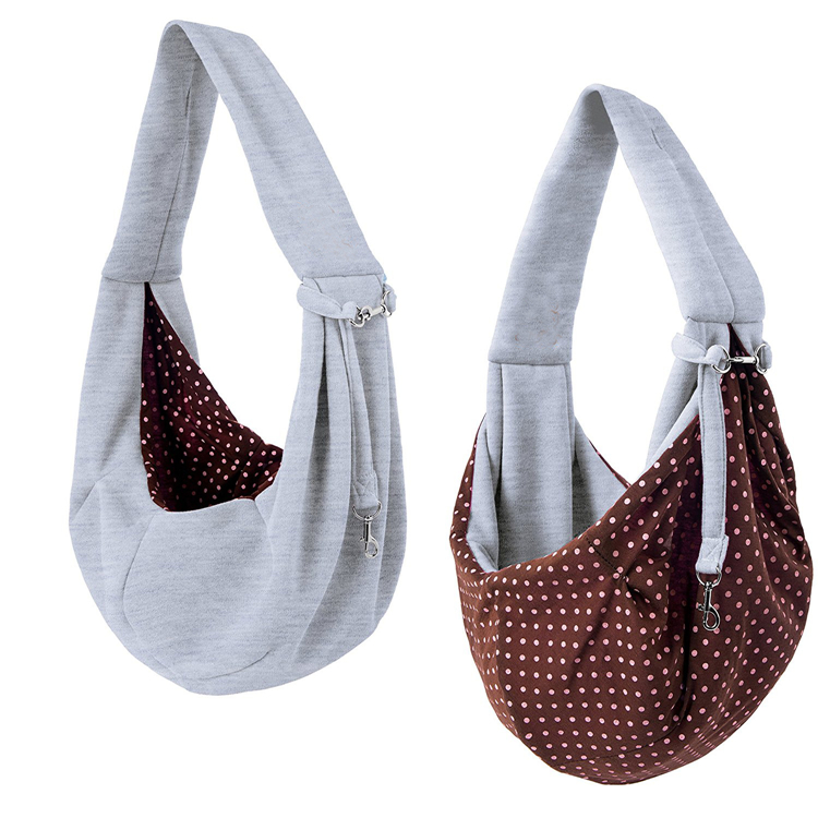 Sample Hot Sale Outdoor Reizen Soft Pouch Handen Gratis Omkeerbare Huisdier Sling Drager Voor Kleine Honden Katten Puppy