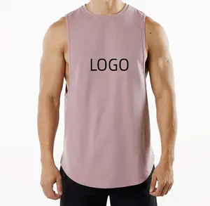 Fit Fitness Gym Custom Made Vests Singlets China Supplier Customize Sports Sublimation Quantity Print Summer Tank Tops for Men