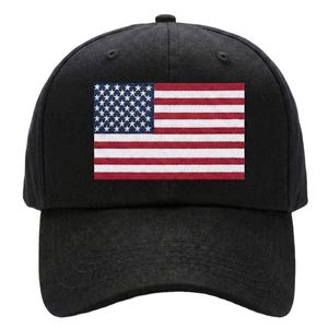 Gorra de Béisbol Bordada con la Bandera de EE. UU. para Fanáticos del Fútbol 2026, Gorra Patriótica de Algodón Estructurada para Eventos Deportivos Globales - Product Image 1