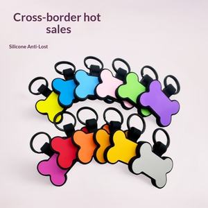 Placa de Identificación Personalizada con Código QR para Perros - Colgante Grabado para Mascotas, Etiqueta de Silicona en Blanco para Collares de Perros y Gatos - Product Image 2