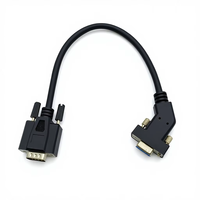 Cable DB9 Macho a Hembra de 46 Grados, 1FT, Duradero, con Conductor de Cobre Libre de Oxígeno, Blindaje de Lámina Metálica AL, Certificado RoHS, con Cubierta de PVC