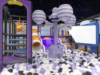 Service tout-en-un pour équipements de terrain de jeux intérieur personnalisés avec piscine à balles, toboggans, trampoline, jeux de défis ninja