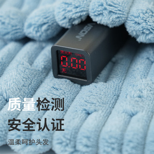 Gorro de Secado de Cabello de Felpa de Bambú 25x65cm, Secado Rápido, Color Sólido, Uso Doméstico, Microfibra de Felpa de Coral - Product Image 2