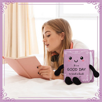 Poupée en peluche personnalisée en gros pour femmes, cadeaux pour lectrices, bibliophiles, professeurs, bibliothécaires, pour bibliothèque, bureau, chambre, étagère à livres
