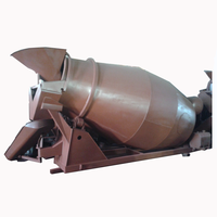 Bétonnière rotative sur remorque de 1,5 à 2 yards de béton pré-mélangé à emporter, réservoir de mélange de béton prêt à l'emploi de 3 yards avec moteur EPA