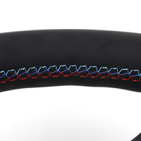 Volant en cuir LED M Sport pour M3 F80/M4 F82/M5 F90/F10/F32/F30/E60/E90/E91/E92/Z4 - 4 branches, finition mate/brillante