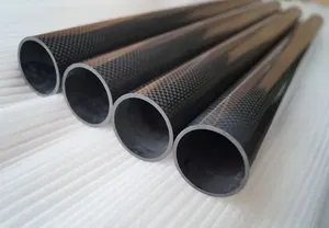 Tube en <span class=keywords><strong>fibre</strong></span> de carbone à module élevé personnalisé, arbre composite structurel aérospatial, léger, ultra-rigide - Product Image 3