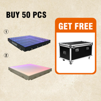 Vente en gros d'usine - Plancher de danse LED magnétique DMX RGB 3D Infinity Mirror pour mariage, discothèque, scène