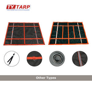 Red de carga de malla de PVC de servicio pesado de fábrica Red de seguridad de fácil instalación resistente a rayos UV y desgarro para estante de almacén - Product Image 3