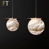 Plafonnier rond en marbre Post-moderne, luminaire décoratif de plafond, idéal pour un salon, une salle à manger, un Bar, une chambre à coucher, un escalier de luxe, un Style nordique
