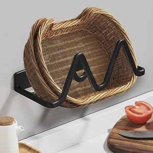 M-Shaped Wall Mounted Pot Lid Holder Double Layer Cutting Board Rack Corner Kitchen <b>Storage</b> Punch Free Metal Organizer - Product Image 3