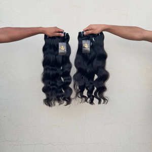 Pelo de visón virgen con cutícula alineada, precio al por mayor pelo de templo indio Virgen sin procesar crudo - Product Image 1