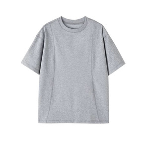 Summer Cool <span class=keywords><strong>Basic</strong></span> Loose <span class=keywords><strong>Fit</strong></span> Camiseta de color sólido Camiseta de gran tamaño de algodón 100% de calidad <span class=keywords><strong>premium</strong></span> personalizada para hombres - Product Image 2