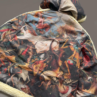 Veste d'hiver pour homme, décontractée, en sherpa, en laine, à capuche, réversible, avec motif, service OEM et prix d'usine