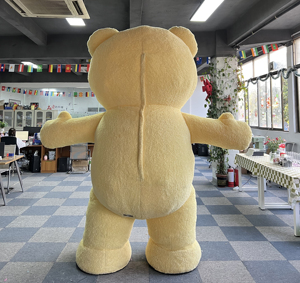 Costume de mascotte d'<span class=keywords><strong>ours</strong></span> en peluche géant gonflable jaune de haute qualité, 2 m, 2,6 m, 3 m, costume d'<span class=keywords><strong>ours</strong></span> gonflable <span class=keywords><strong>pas</strong></span> <span class=keywords><strong>cher</strong></span> - Product Image 4