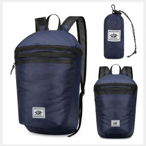 Sac à dos pliable léger personnalisé avec logo, fermeture éclair, tendance, imperméable, antivol, en polyester - Product Image 1